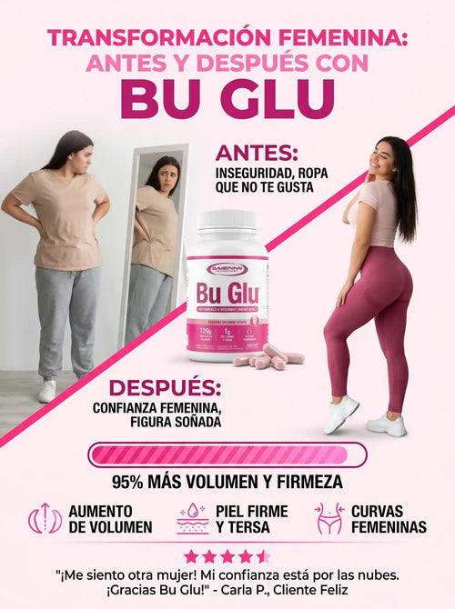Bu-Glu refuerza Busto y Glúteo x 60 Cápsulas.