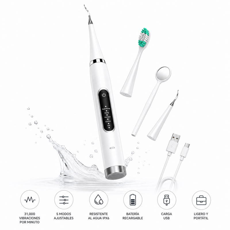 DentalClean Pro™ | Removedor Inteligente de Sarro Dental 4 en 1