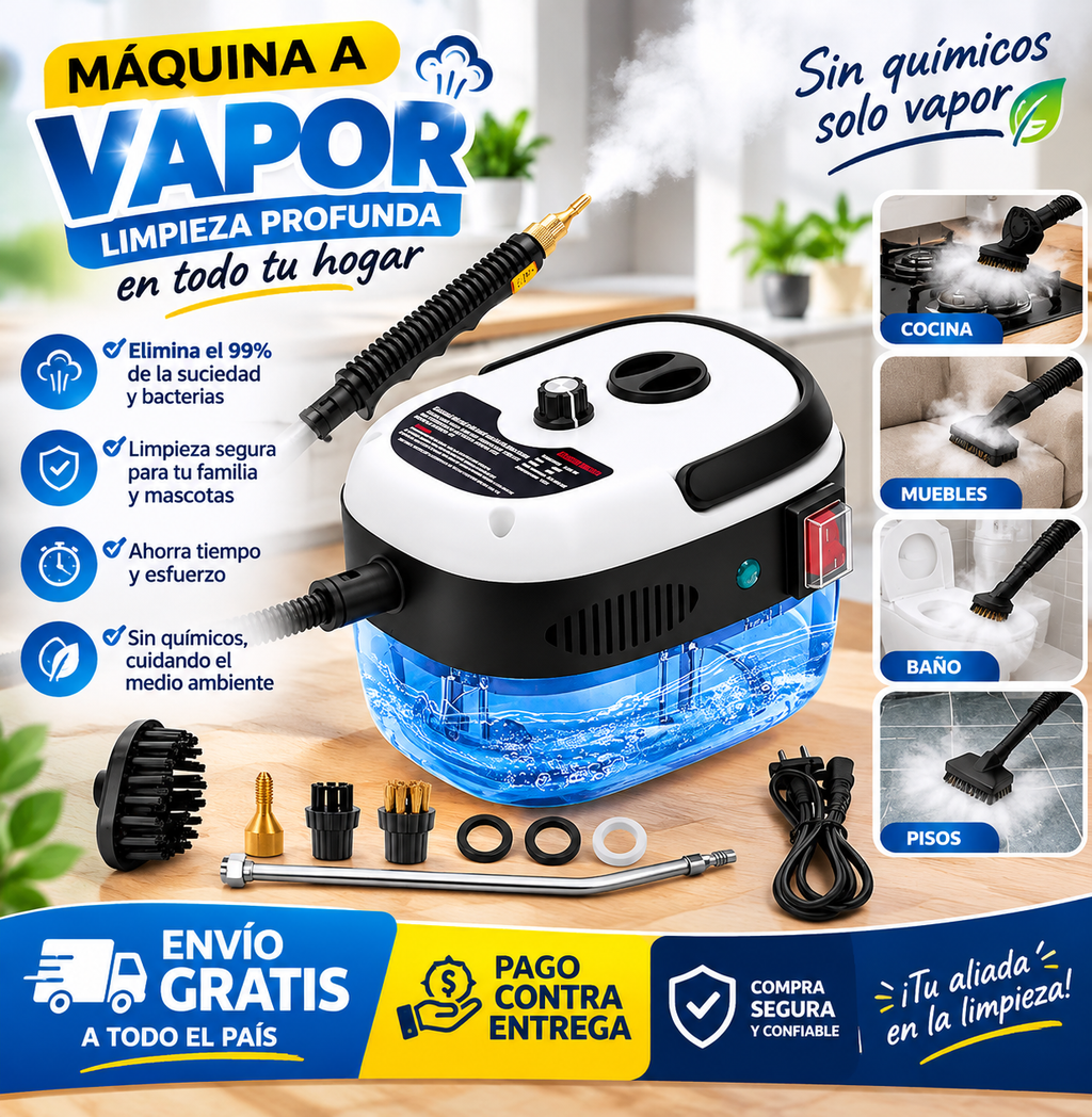 🧼✨ MÁQUINA DE VAPOR PORTÁTIL